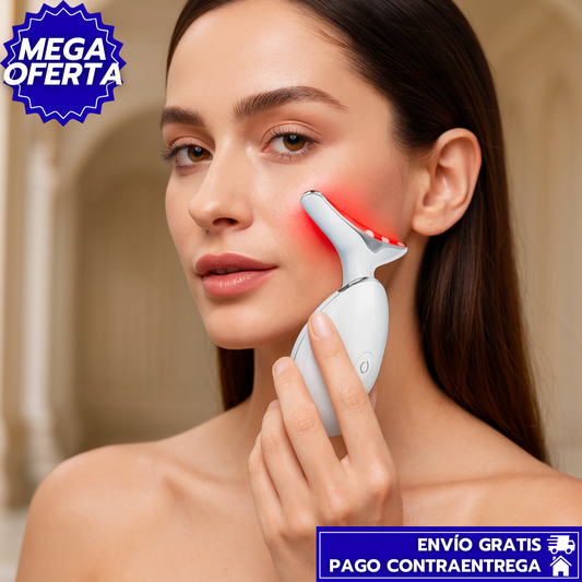 GlowFirm™️: Masajeador Facial LED que Rejuvenece la Piel y Estimula el Colágeno