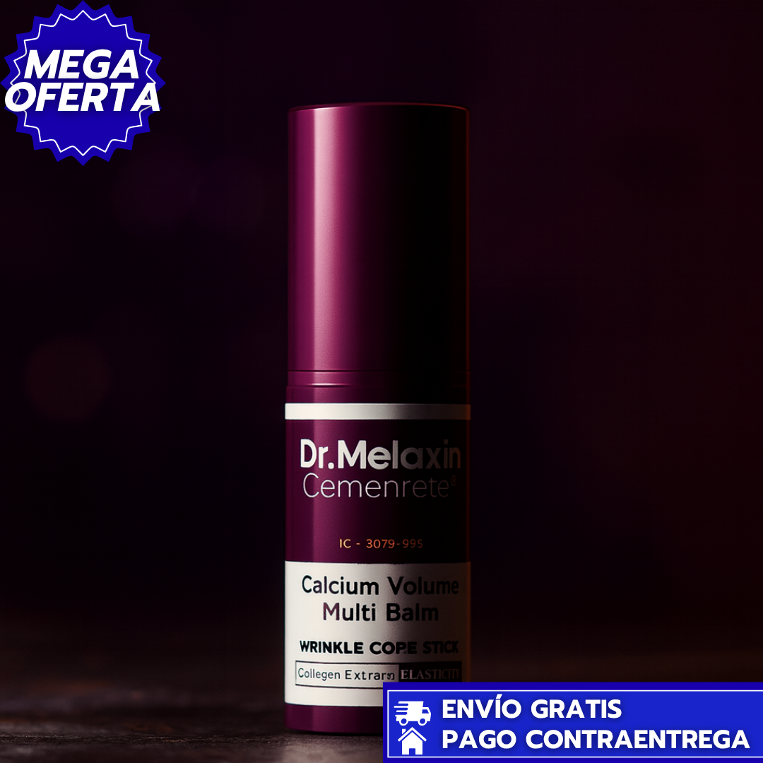 Dr. Melaxin™ Cemenrete Calcium: Bálsamo Facial en Barra que Reafirma, Hidrata y Reduce Visiblemente las Arrugas para una Piel Radiante y Firme