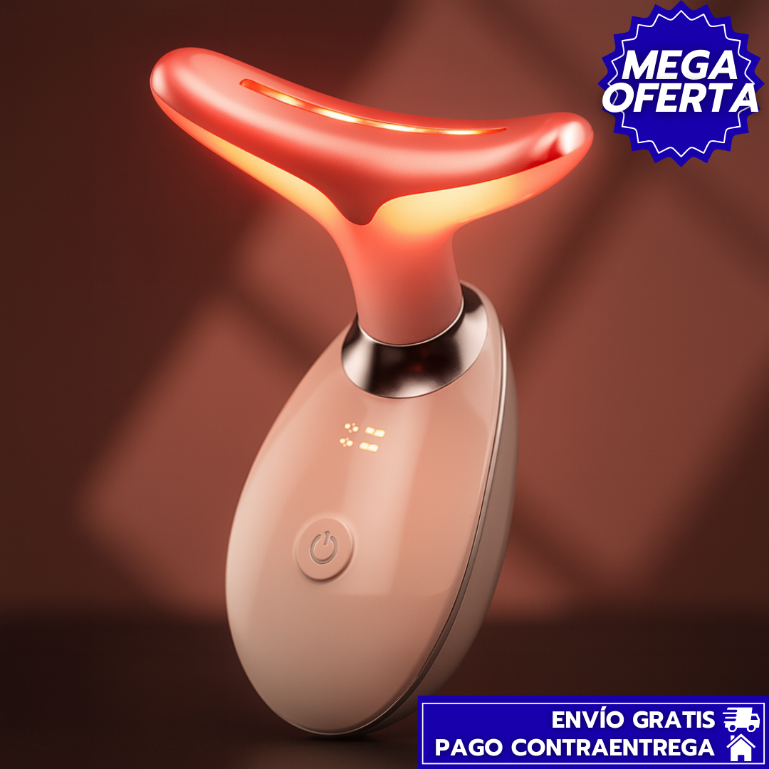 GlowFirm™️: Masajeador Facial LED que Rejuvenece la Piel y Estimula el Colágeno