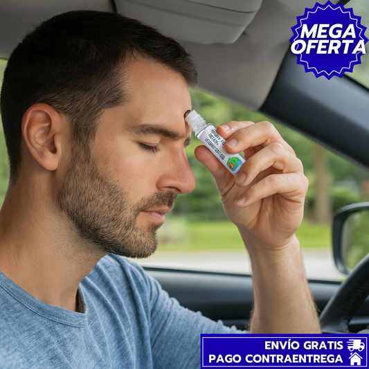 Migrane Stick™️ 2X1: Roll-On Natural para Alivio Rápido de Migrañas y Cefaleas