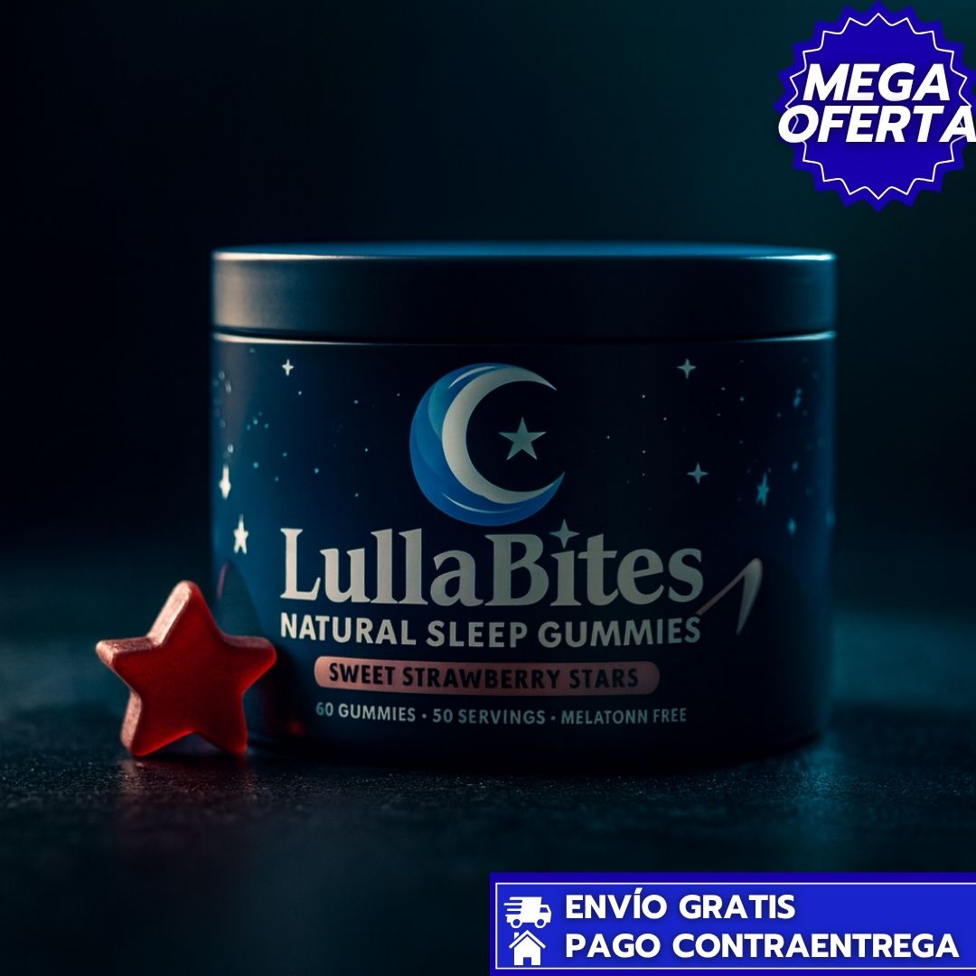 LullaBites™ :Gomitas Naturales sin Melatonina para Relajación y Sueño Profundo