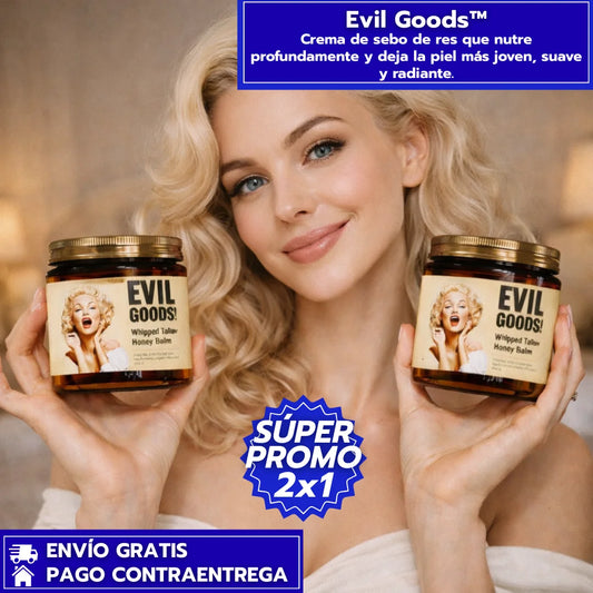 Evil Goods™: Crema de sebo de res que nutre profundamente y deja la piel más joven, suave y radiante.